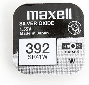 Maxell Батерия Сребърен оксид за часовници SR41 1бр