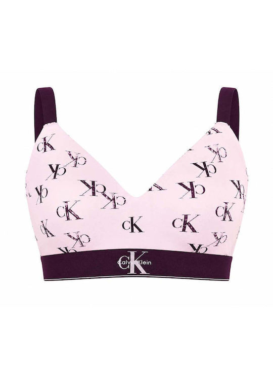 Calvin Klein Women's Sports Bra Pink with Linin...