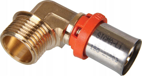 SiGMA-Li Brass Pipe Elbow 20mm