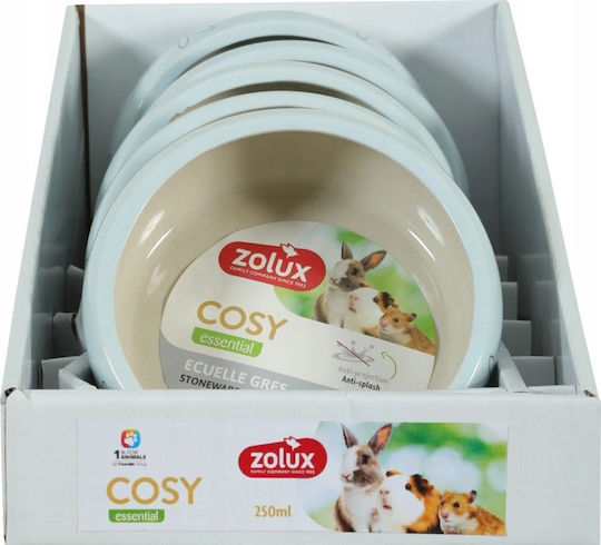 Zolux Bol De Hrănire Pentru Porc Indian / Iepure 250ml Albastru