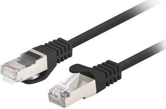 Lanberg F/UTP Cat.6 (Gigabit) Καλώδιο Δικτύου Ethernet 3m Μαύρο 10τμχ