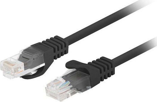 Lanberg U/UTP Cat.6 (Gigabit) Network Cable Ethernet 2m Black 10 Pieces