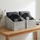 vidaXL Cutie LP 2 Buc Gri Beton 18 X 32 X 18 Cm