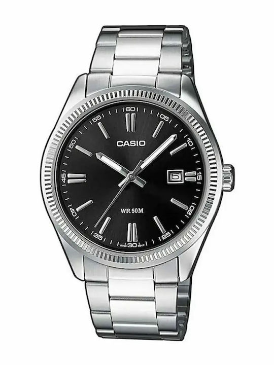 Casio Men's Watch 38.5mm Battery with Metal Bracelet Silver