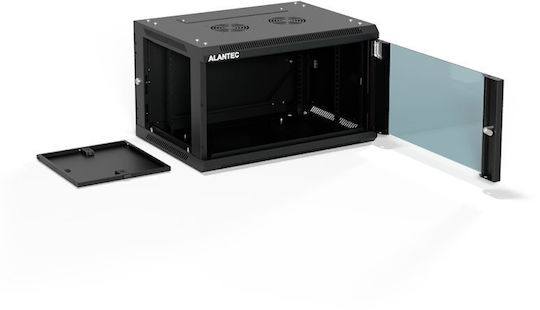 A-LAN Επιτοίχια Καμπίνα Rack 19U Μαύρο