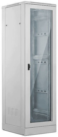 A-LAN Floor Rack Cabinet 24U 60x60cm Grey
