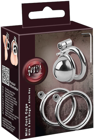 Fetish Collection Клетка за пенис в сребрист цвят