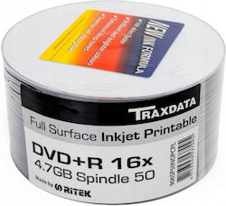 Traxdata Εγγράψιμα DVD+R 4.7GB 50τμχ Traxdata Εγγράψιμα DVD+R 4.7GB 50τμχ