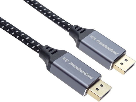 PremiumCord DisplayPort-Kabel Männlich - 5m Silber
