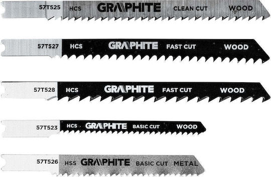 Graphite Stichsägeblätter Für Metall 76mm 5 Stück