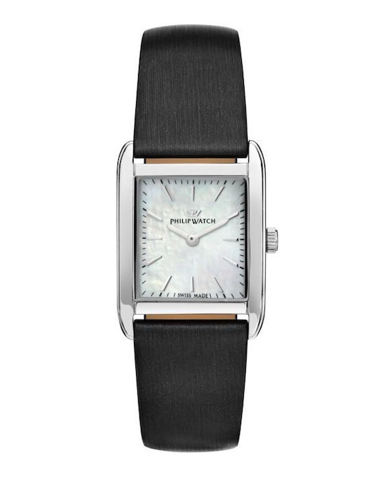 Philip Watch Women's Watch Battery with Leather Strap Blk St