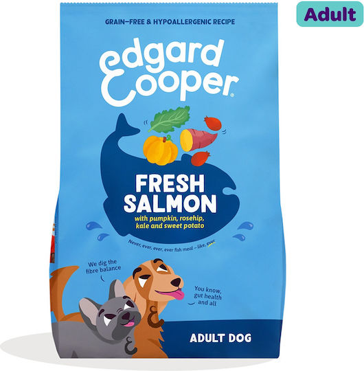 Edgard Cooper 12kg Dry Dog Food Grain-Free With Salmon Fish And Vegetables