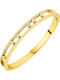 Xrisokosmima Women's Silver Gold Plated Handcuff Bracelet