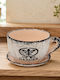 Keskor Ceramic Multicolour Plant Pot 24x20x13cm