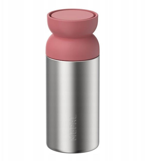 Mepal Glass Thermos Stainless Steel BPA Free 350ml Vivid Mauve