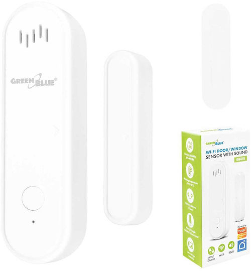 Greenblue Безжичен Сензор За Отваряне WiFi Android iOS Врати Прозорци 3.0v Dc Lr03x2 Аларма Gb478