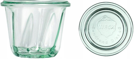 Weck Set of 12 General Use Transparent Glass Jars with Lid 80ml 12 Pieces