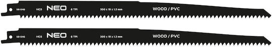 Neo Tools Ламели за дърво 300mm 2бр