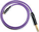 Melodika Cable 6.3mm male - 3.5mm female 2m Μωβ
