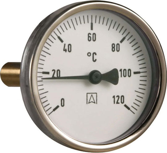 Afriso Двуметален Термометър Bith 100 Mm 0 120°c Кутия 63mm 1/2'' 63812