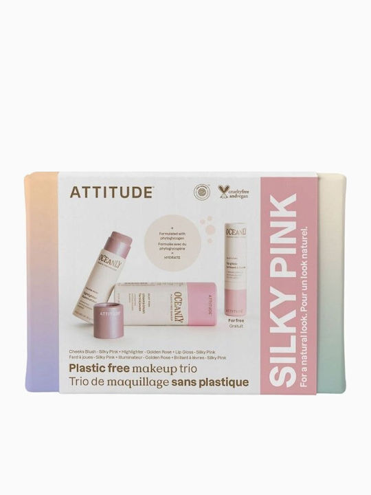 Attitude Oceanly Makeup Palettes & Sets for Face & Lips Silky Pink