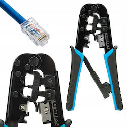 Montis Клещи за Клеми за Мрежа RJ12, RJ11, RJ45 с Изолация и Механизъм за Кашкавал