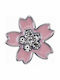 Moleskine Moleskine Brosche Blumen Rosa