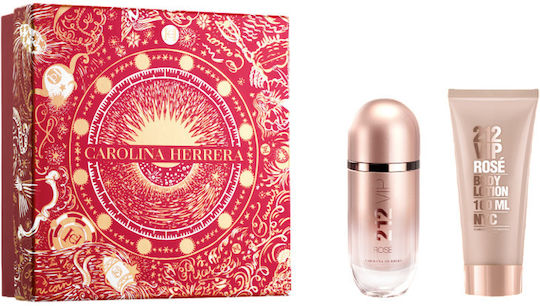 Carolina Herrera 212 Vip Set pentru femei cu Body Lotion