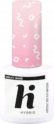 Hi Hybrid Base Coat / Top Coat für UV/LED Halbmatt Nagellacke 5ml Milky Hi Hybrid Base Coat / Top Coat für UV/LED Halbmatt Nagellacke 5ml Milky