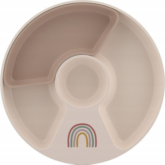 Mepal Children's Food Plate Made of Plastic Beige