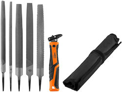 Neo Tools Λίμα Μετάλλου Στρόγγυλη / Τρίγωνη με Λαβή