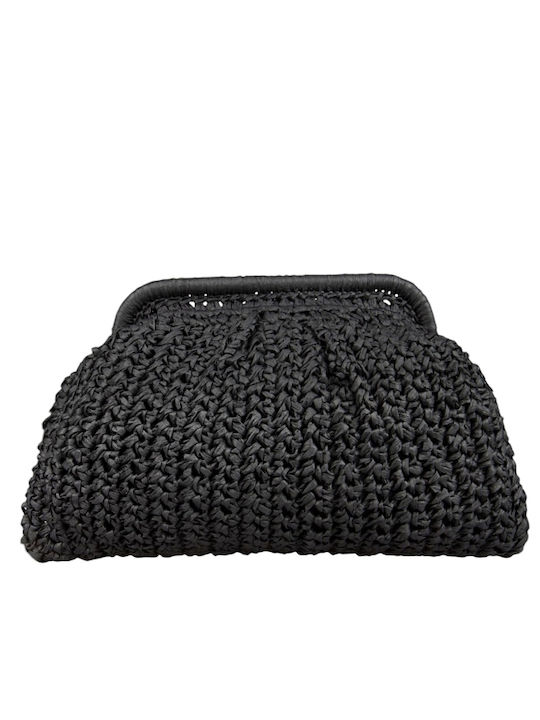 Knitted Women's Handbag Black