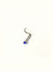 Amalfi Accessories Nasenpiercing Aus Stahl Blau