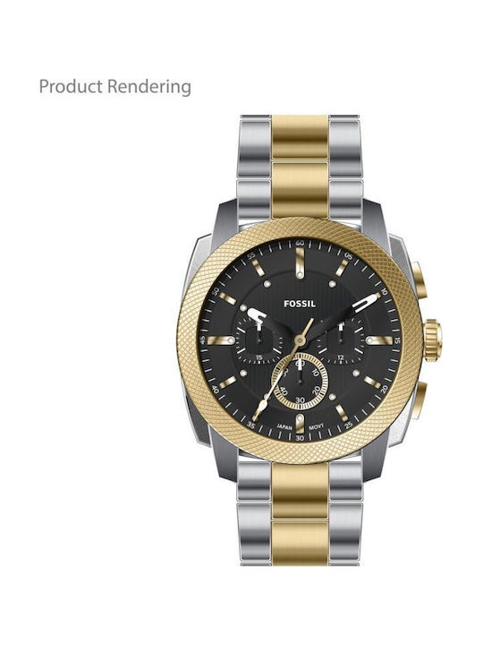 Fossil Мъжки Часовник 44mm Хронограф На Батерия с Метална Браслет Multi Br