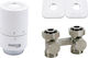 Vario Term Installation Set Base "type V" Two-pipe Simple Version Gz 3/4” Gw 3/4” Base Thermostatic Head Thread M30x1.5 Without Reducing Nipples Connection Spacing 50 Mm