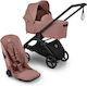 Bugaboo Dragonfly Plus Reversible 2 in 1 Baby Stroller Suitable for Newborn Black/Dusty Pink