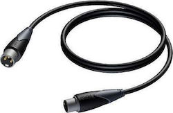 Procab XLR Cable XLR Male / XLR Female Black 3m CLD953/3