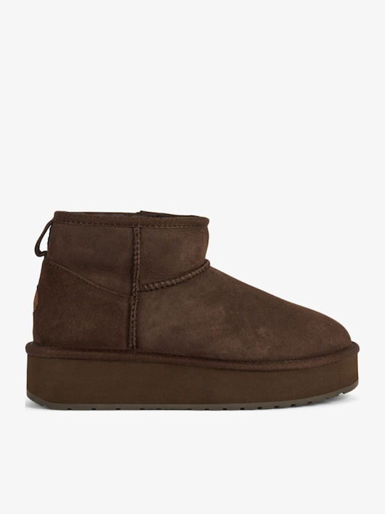 Emu Australia Leder Damen Stiefeletten mit Plat...