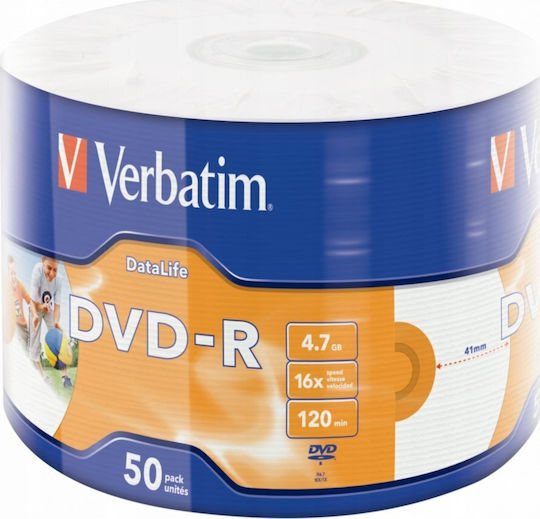 Verbatim DVD-R 16x 4.7GB Кутия за торта 50 бр.