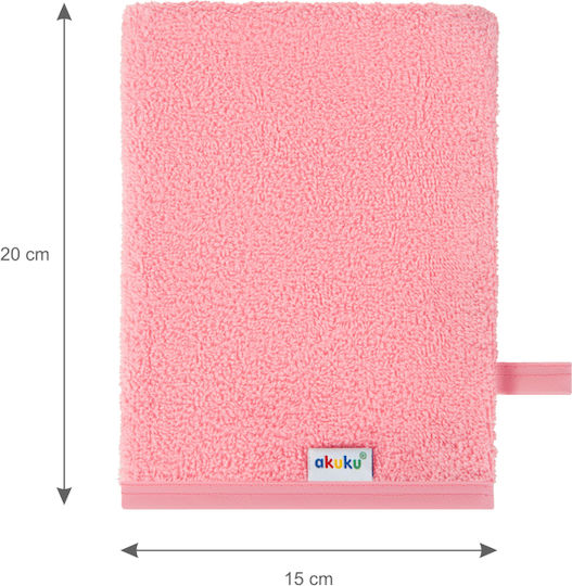 Akuku Baby Bath Sponge Glove Pink