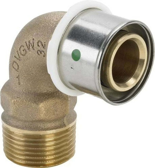 Viega Γωνία Σωλήνα Ορειχάλκινη 1" 25mm