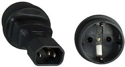 Cablu de Alimentare Premiumcord Adaptor Iec C14 Schuko Cee 7/3 Tensiune 230v 10a