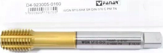 Fanar M16 Din-376c 6hx Sr Hsse-pm Wgn Tin Forming Taper