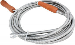 Hydroland Abflussreiniger aus Stahl 8m mit Maximalem Durchmesser von 9mm Hydroland Abflussreiniger aus Stahl 8m mit Maximalem Durchmesser von 9mm