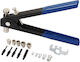 Hand Riveter Rivet Nuts M3-m8 Set of 86 Pieces Fastening Tool Mandrels & Wrench Professional Use