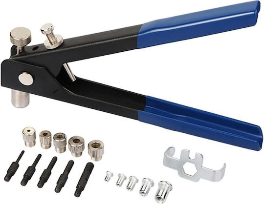 Hand Riveter Rivet Nuts M3-m8 Set of 86 Pieces Fastening Tool Mandrels & Wrench Professional Use
