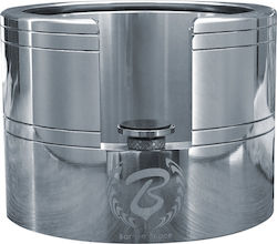 Barista Space Tamper with Flat Surface 58mm in Silver Colour
