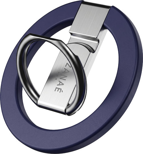 Zanaé Foldable Magnetic Ring Stand Compatible Iphone Magsafe Pixelsnap Night Blue