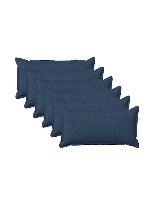 vidaXL Μαξιλάρι Καναπέ Houten Μπλε 40x80εκ.