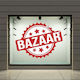 Schaufenster- und Wandsticker Ermäßigungen Bazaar 100x75cm